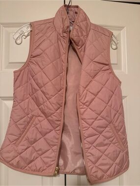 Old Navy Quilted Vest Size Pink Full Zip Size Extra Small